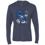 T-Shirts Vintage Navy / X-Small Blue Ranger Artwork Triblend Long Sleeve Hoodie Tee