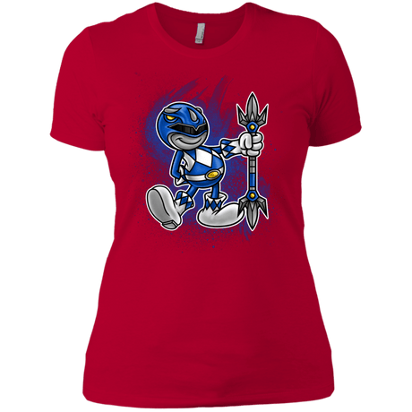T-Shirts Red / X-Small Blue Ranger Artwork Women's Premium T-Shirt