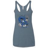 T-Shirts Indigo / X-Small Blue Ranger Artwork Women's Triblend Racerback Tank