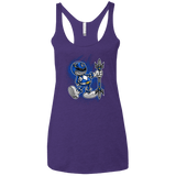 T-Shirts Purple / X-Small Blue Ranger Artwork Women's Triblend Racerback Tank