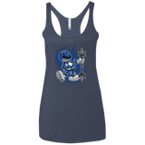 T-Shirts Vintage Navy / X-Small Blue Ranger Artwork Women's Triblend Racerback Tank