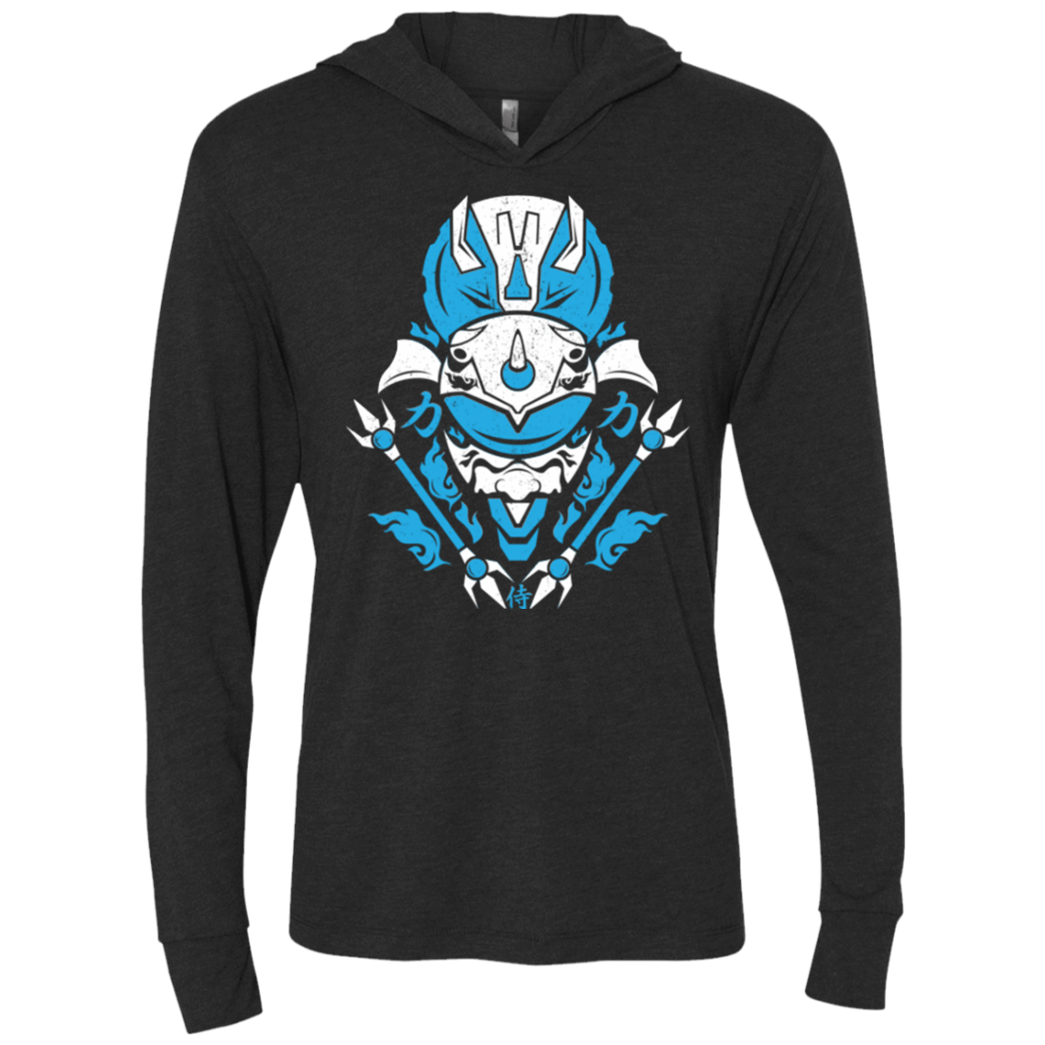 T-Shirts Vintage Black / X-Small Blue Ranger Triblend Long Sleeve Hoodie Tee
