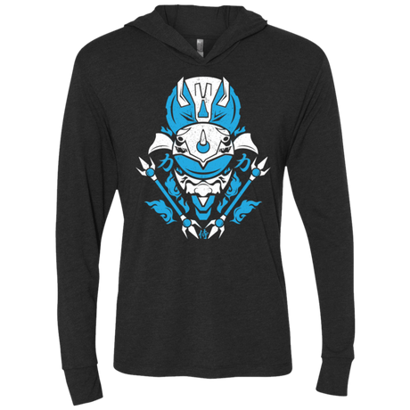 T-Shirts Vintage Black / X-Small Blue Ranger Triblend Long Sleeve Hoodie Tee