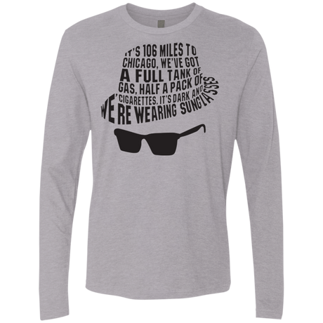 T-Shirts Heather Grey / Small Blues Brothers Men's Premium Long Sleeve