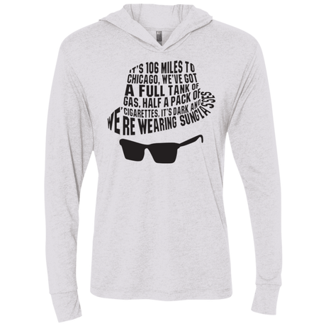 T-Shirts Heather White / X-Small Blues Brothers Triblend Long Sleeve Hoodie Tee