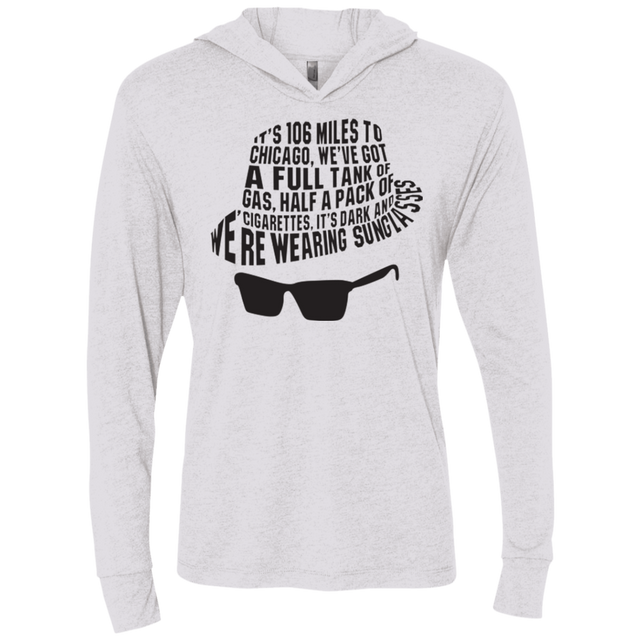 T-Shirts Heather White / X-Small Blues Brothers Triblend Long Sleeve Hoodie Tee