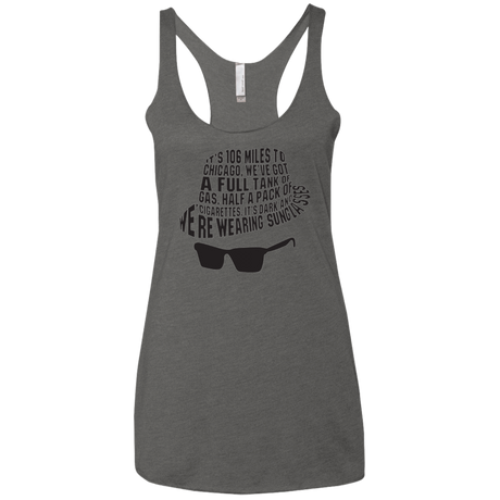 T-Shirts Premium Heather / X-Small Blues Brothers Women's Triblend Racerback Tank