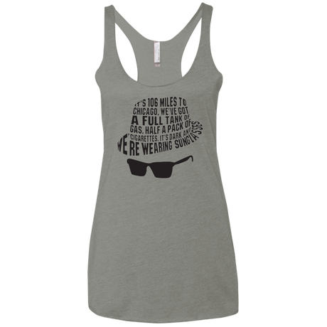 T-Shirts Venetian Grey / X-Small Blues Brothers Women's Triblend Racerback Tank