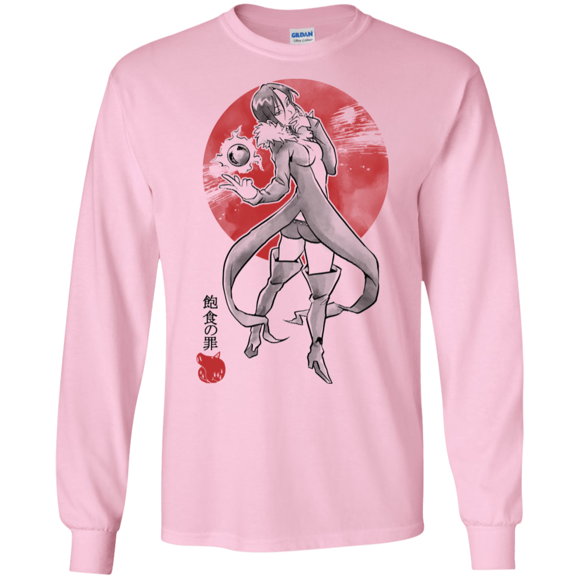 T-Shirts Light Pink / S Boar Gluttony Men's Long Sleeve T-Shirt