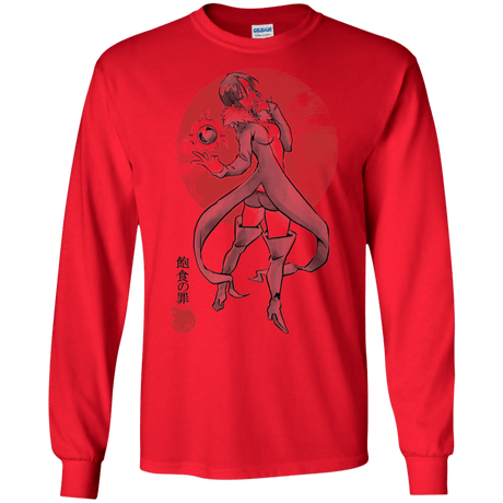 T-Shirts Red / S Boar Gluttony Men's Long Sleeve T-Shirt