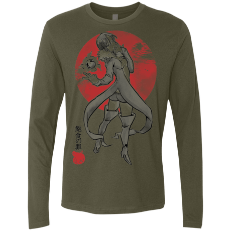 T-Shirts Military Green / S Boar Gluttony Men's Premium Long Sleeve