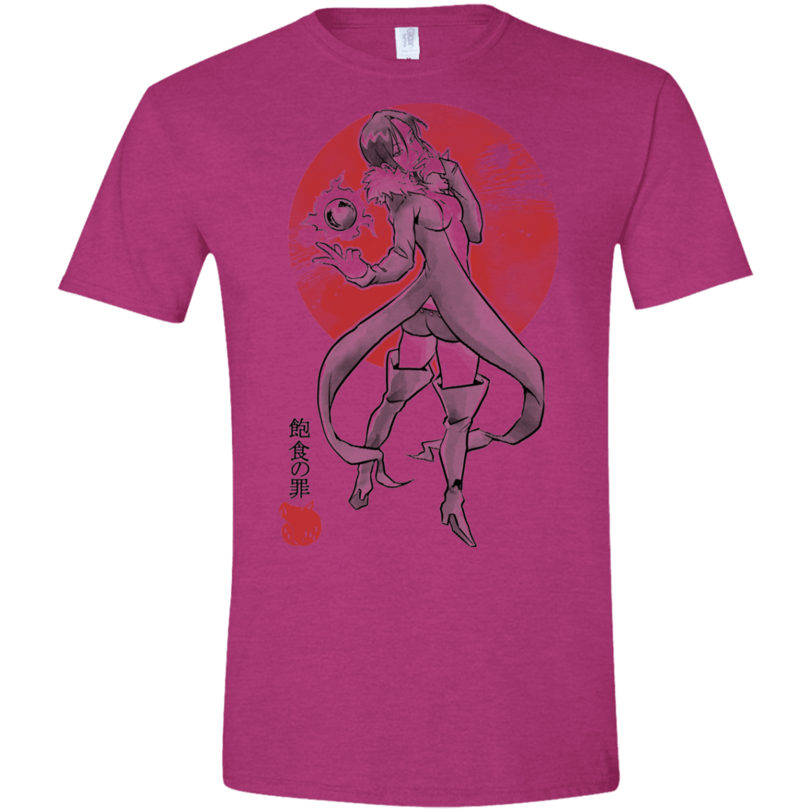 T-Shirts Antique Heliconia / S Boar Gluttony Men's Semi-Fitted Softstyle