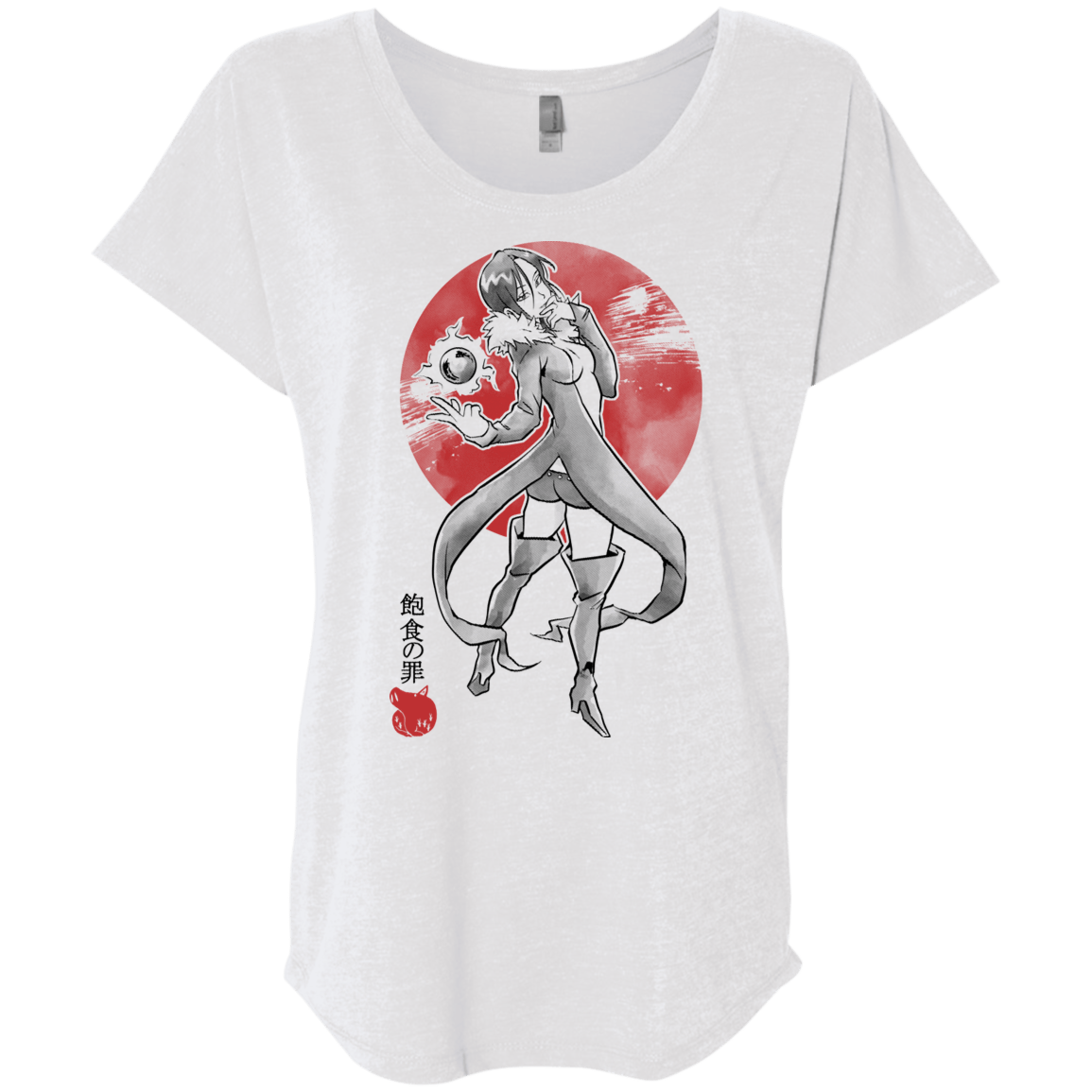 T-Shirts Heather White / X-Small Boar Gluttony Triblend Dolman Sleeve