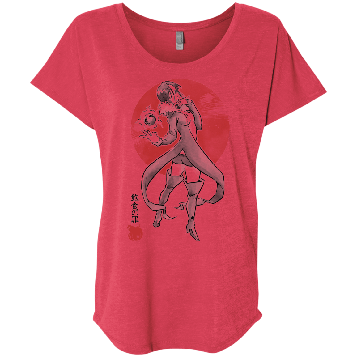 T-Shirts Vintage Red / X-Small Boar Gluttony Triblend Dolman Sleeve