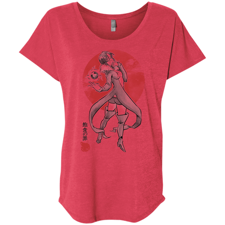 T-Shirts Vintage Red / X-Small Boar Gluttony Triblend Dolman Sleeve