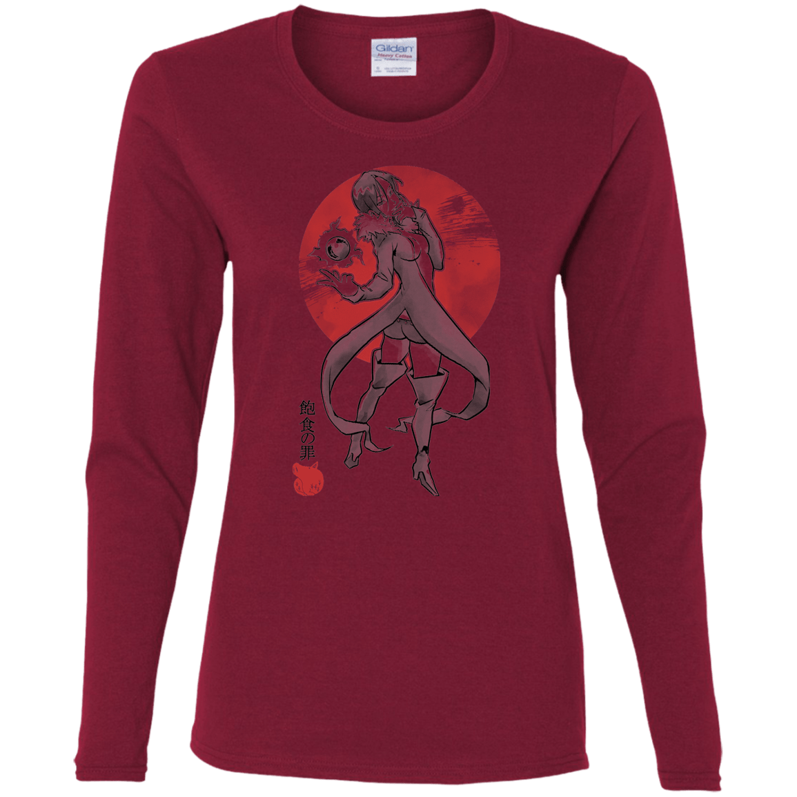 T-Shirts Cardinal / S Boar Gluttony Women's Long Sleeve T-Shirt