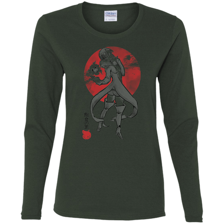 T-Shirts Forest / S Boar Gluttony Women's Long Sleeve T-Shirt