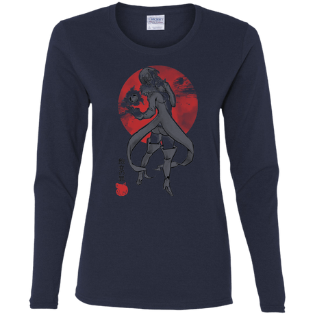 T-Shirts Navy / S Boar Gluttony Women's Long Sleeve T-Shirt