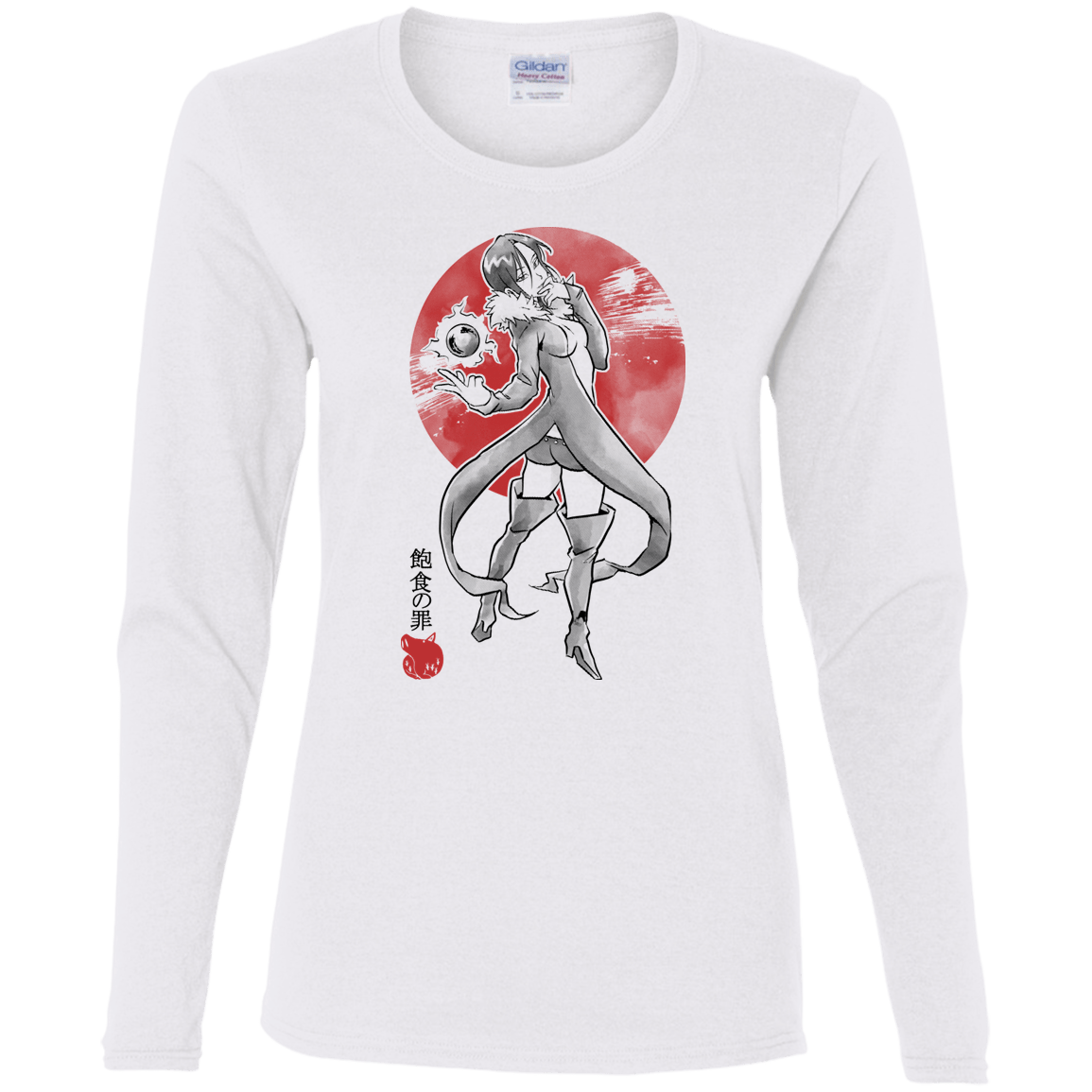T-Shirts White / S Boar Gluttony Women's Long Sleeve T-Shirt