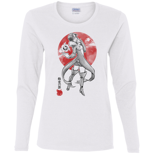 T-Shirts White / S Boar Gluttony Women's Long Sleeve T-Shirt