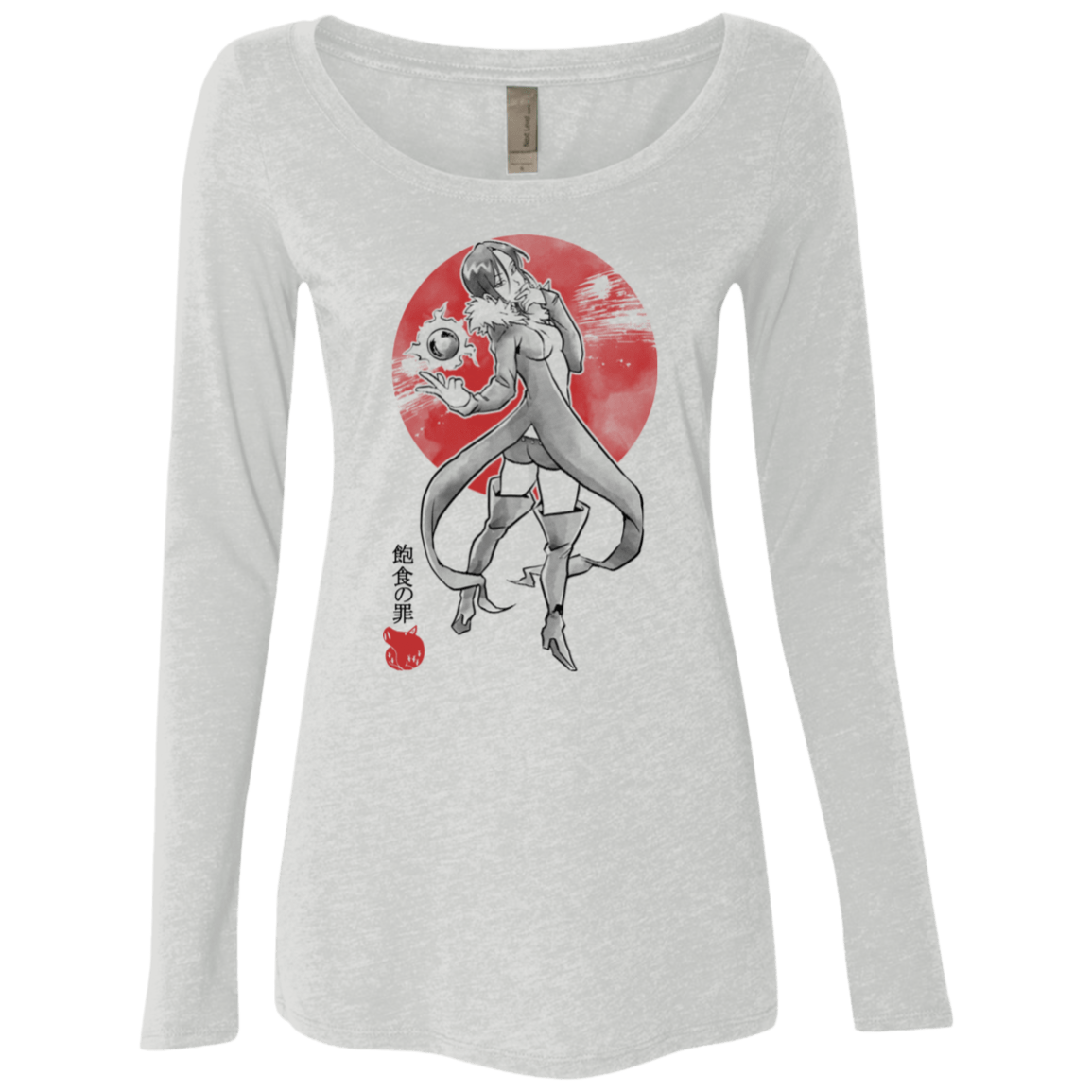 T-Shirts Heather White / S Boar Gluttony Women's Triblend Long Sleeve Shirt