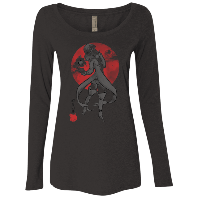 T-Shirts Vintage Black / S Boar Gluttony Women's Triblend Long Sleeve Shirt