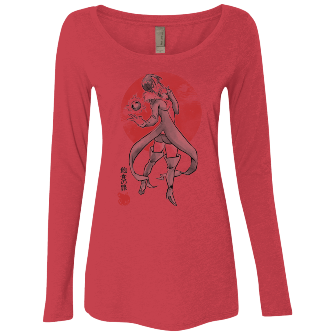 T-Shirts Vintage Red / S Boar Gluttony Women's Triblend Long Sleeve Shirt