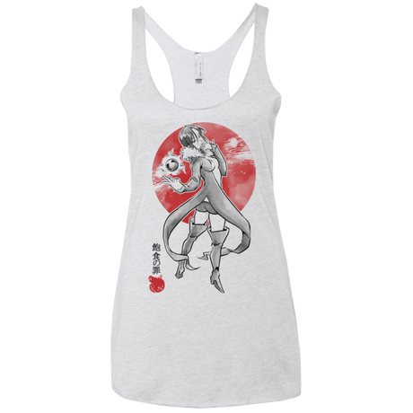 T-Shirts Heather White / X-Small Boar Gluttony Women's Triblend Racerback Tank