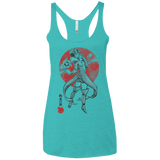 T-Shirts Tahiti Blue / X-Small Boar Gluttony Women's Triblend Racerback Tank