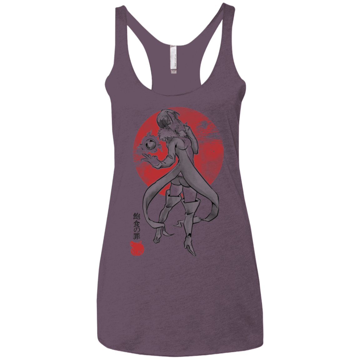 T-Shirts Vintage Purple / X-Small Boar Gluttony Women's Triblend Racerback Tank