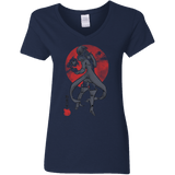 T-Shirts Navy / S Boar Gluttony Women's V-Neck T-Shirt