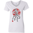 T-Shirts White / S Boar Gluttony Women's V-Neck T-Shirt