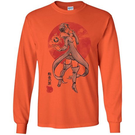 T-Shirts Orange / YS Boar Gluttony Youth Long Sleeve T-Shirt