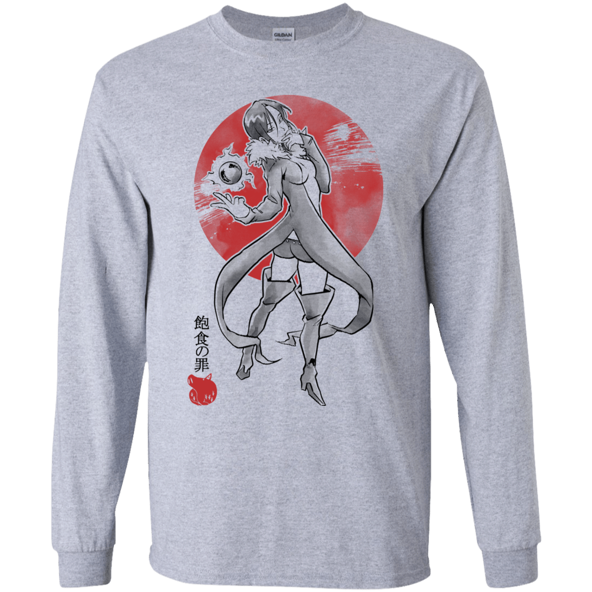 T-Shirts Sport Grey / YS Boar Gluttony Youth Long Sleeve T-Shirt