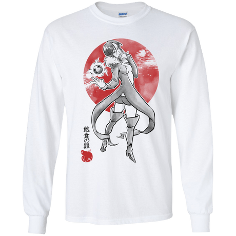 T-Shirts White / YS Boar Gluttony Youth Long Sleeve T-Shirt