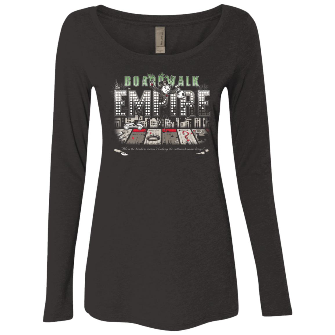 T-Shirts Vintage Black / Small Boardwalk Empire Women's Triblend Long Sleeve Shirt