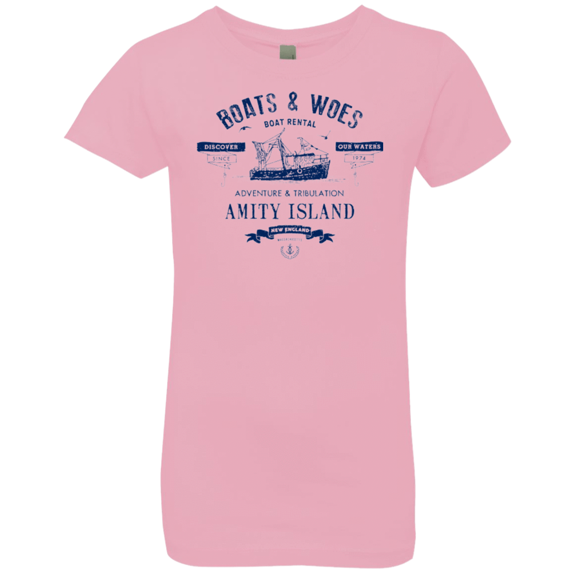 T-Shirts Light Pink / YXS BOATS & WOES Girls Premium T-Shirt