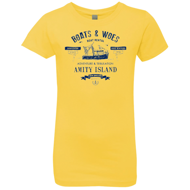 T-Shirts Vibrant Yellow / YXS BOATS & WOES Girls Premium T-Shirt