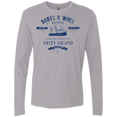 T-Shirts Heather Grey / Small BOATS & WOES Men's Premium Long Sleeve