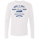 T-Shirts White / Small BOATS & WOES Men's Premium Long Sleeve