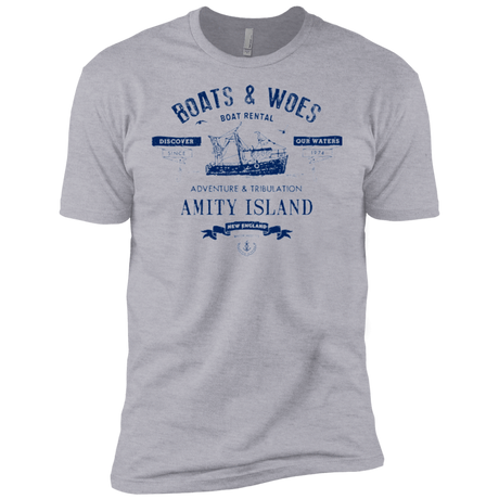 T-Shirts Heather Grey / X-Small BOATS & WOES Men's Premium T-Shirt