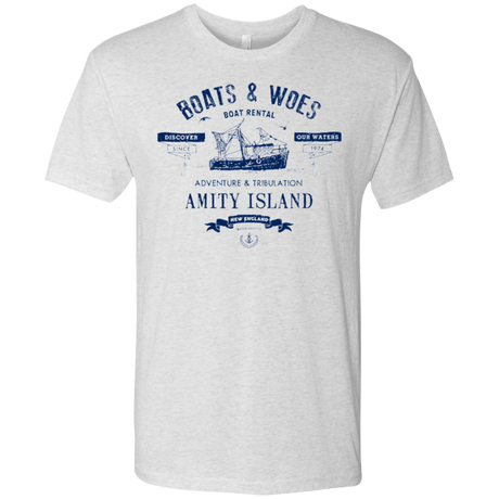 T-Shirts Heather White / Small BOATS & WOES Men's Triblend T-Shirt