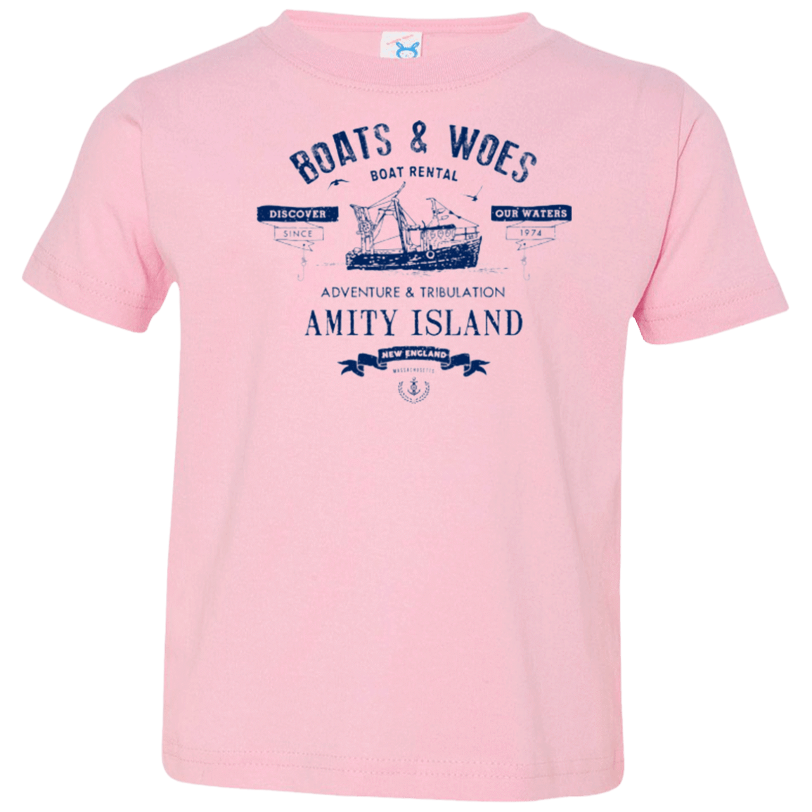 T-Shirts Pink / 2T BOATS & WOES Toddler Premium T-Shirt