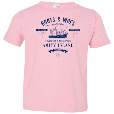 T-Shirts Pink / 2T BOATS & WOES Toddler Premium T-Shirt