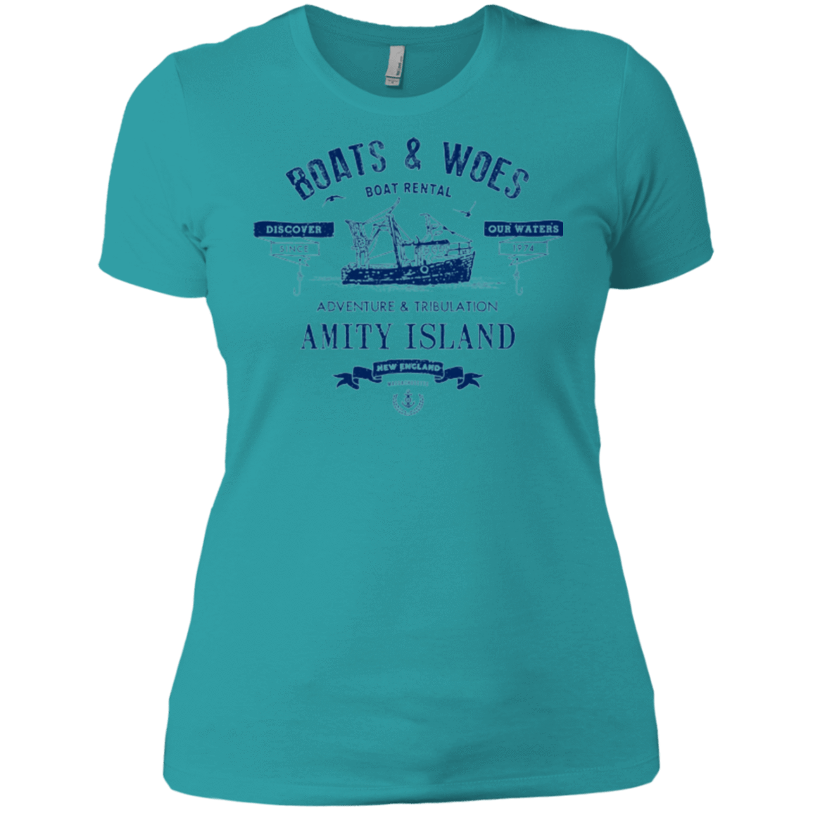 T-Shirts Tahiti Blue / X-Small BOATS & WOES Women's Premium T-Shirt