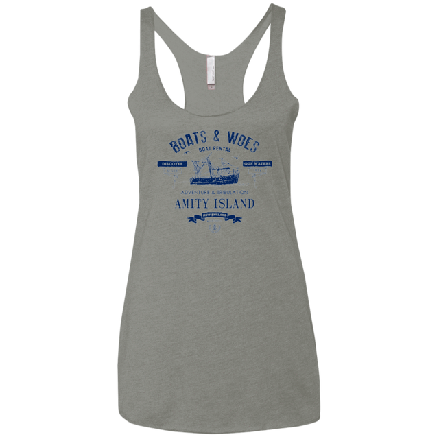 T-Shirts Venetian Grey / X-Small BOATS & WOES Women's Triblend Racerback Tank