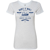 T-Shirts Heather White / Small BOATS & WOES Women's Triblend T-Shirt