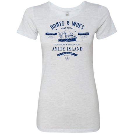 T-Shirts Heather White / Small BOATS & WOES Women's Triblend T-Shirt