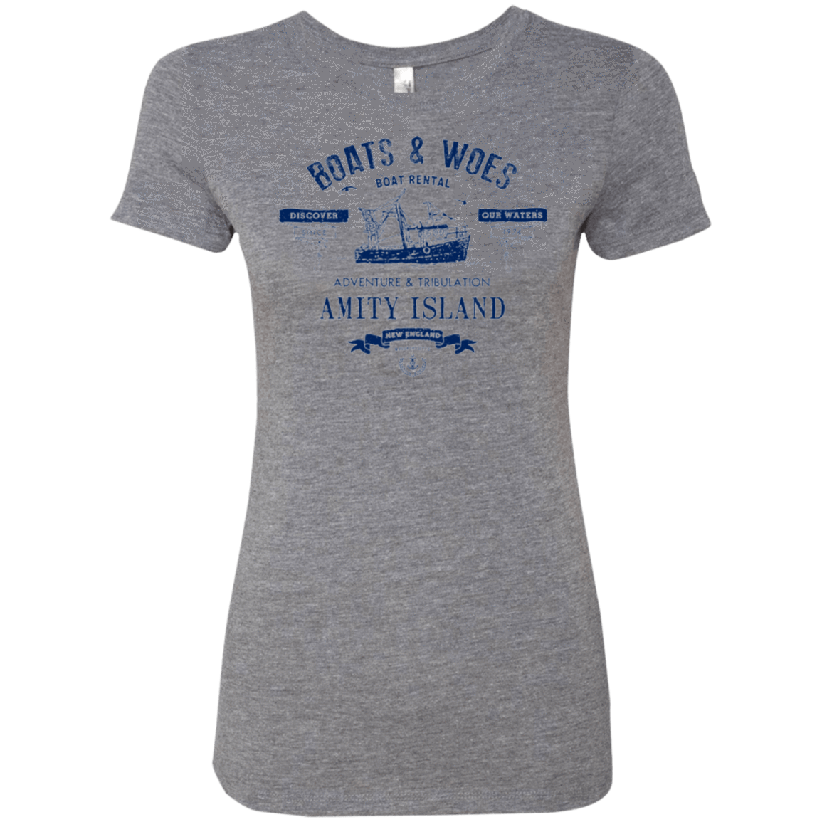 T-Shirts Premium Heather / Small BOATS & WOES Women's Triblend T-Shirt