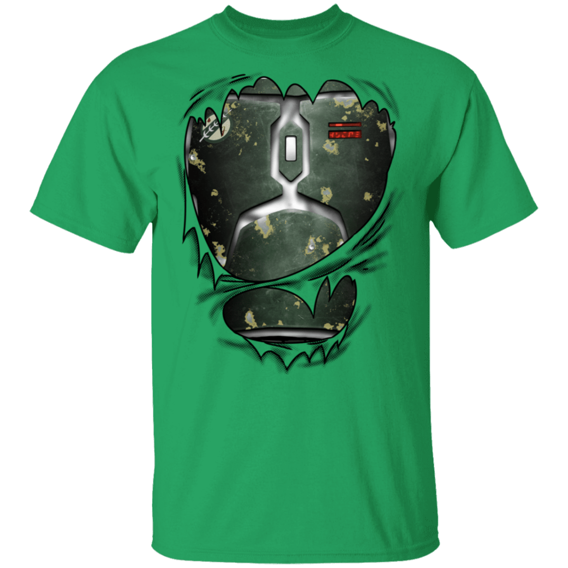T-Shirts Irish Green / S Boba Fett Ripped T-Shirt